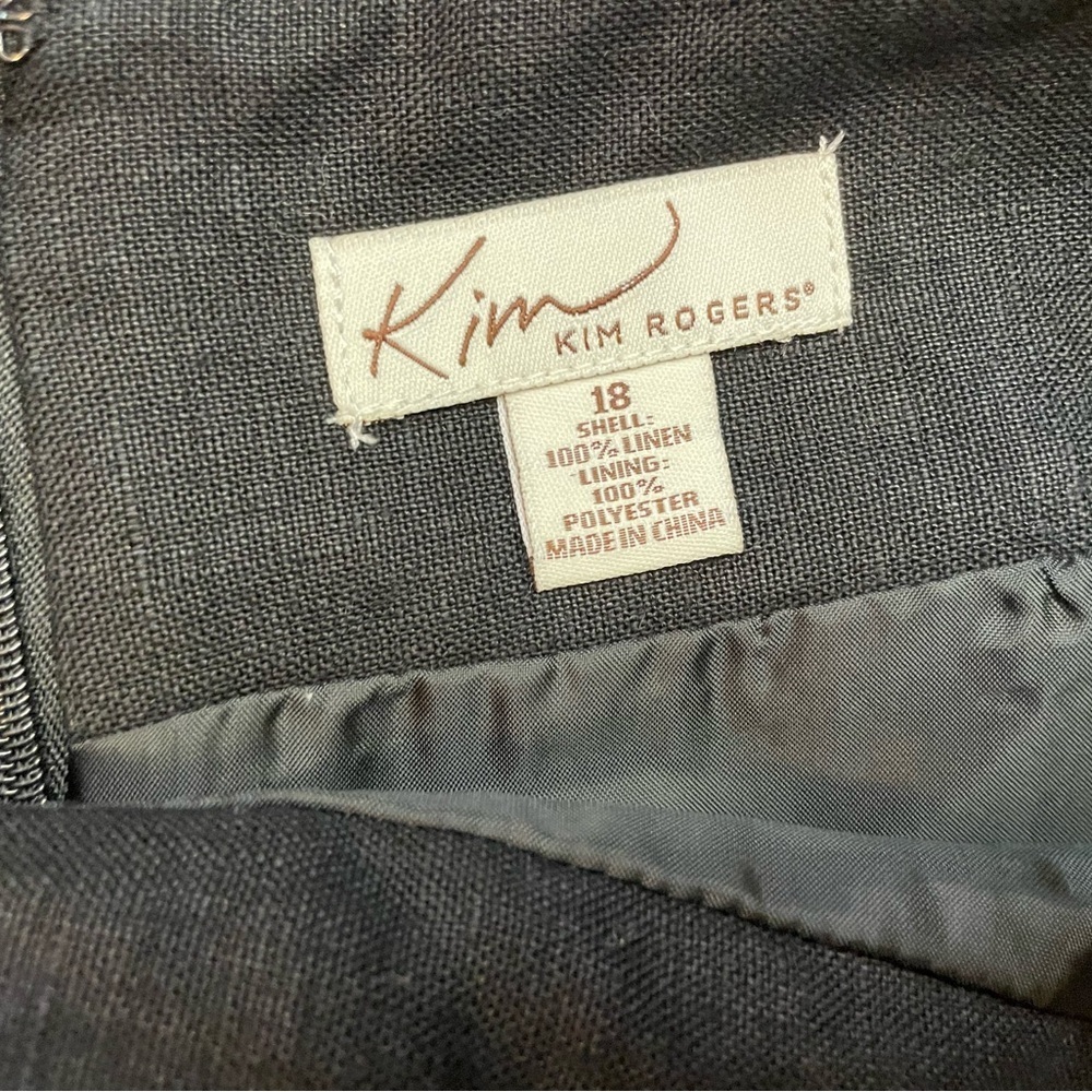 Plus Size Linen Skirt by Kim Rogers - Picture 2 of 10